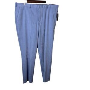 Perry Ellis Slim Fit Dress Pants 40x32 Blue Allure Stretch Wrinkle Resistant NWT